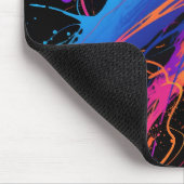 Abstrakter farbiger Spritzer Hintergrund Mousepad (Ecke)