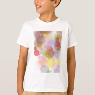 Abstrakter farbiger Spritzer T-Shirt