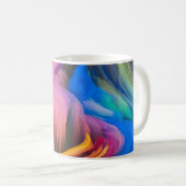 Abstrakter, farbiger Swirl Kaffeetasse (VorderseiteRechts)