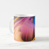 Abstrakter, farbiger Swirl Kaffeetasse (Vorderseite Links)