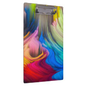 Abstrakter, farbiger Swirl Klemmbrett (Rechts)