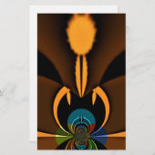 Abstrakter Farbkontrast Briefpapier (Vorne/Hinten)