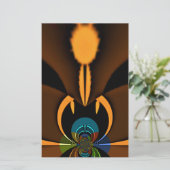 Abstrakter Farbkontrast Briefpapier (Stehend Vorderseite)