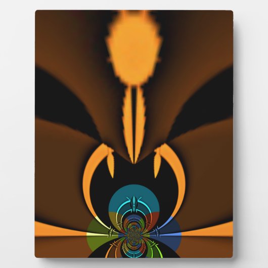 Abstrakter Farbkontrast Fotoplatte (Vorderseite)