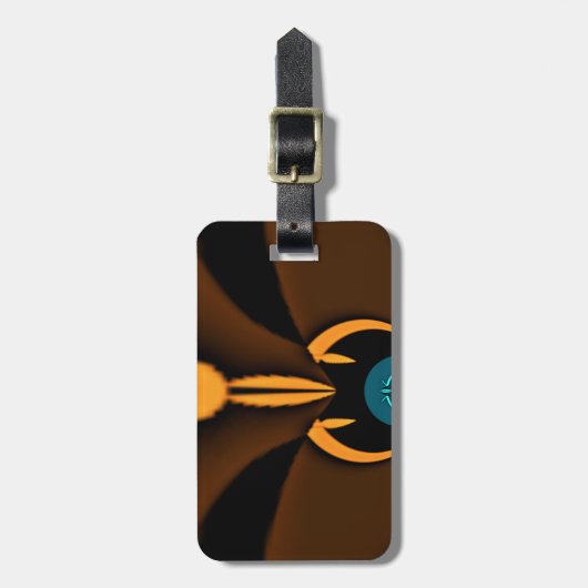 Abstrakter Farbkontrast Gepäckanhänger (Vorderseite vertikal)