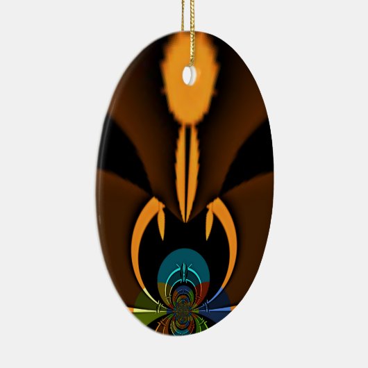 Abstrakter Farbkontrast Keramik Ornament (Rechts)