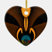 Abstrakter Farbkontrast Keramik Ornament (Vorne)