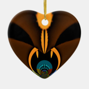 Abstrakter Farbkontrast Keramik Ornament