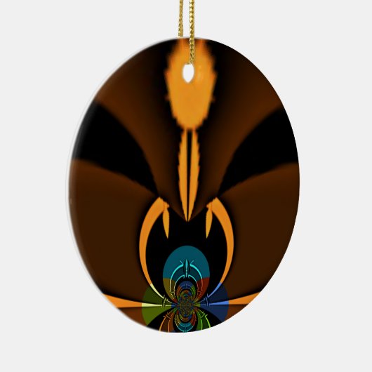 Abstrakter Farbkontrast Keramikornament (Rechts)