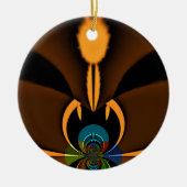 Abstrakter Farbkontrast Keramikornament (Vorne)