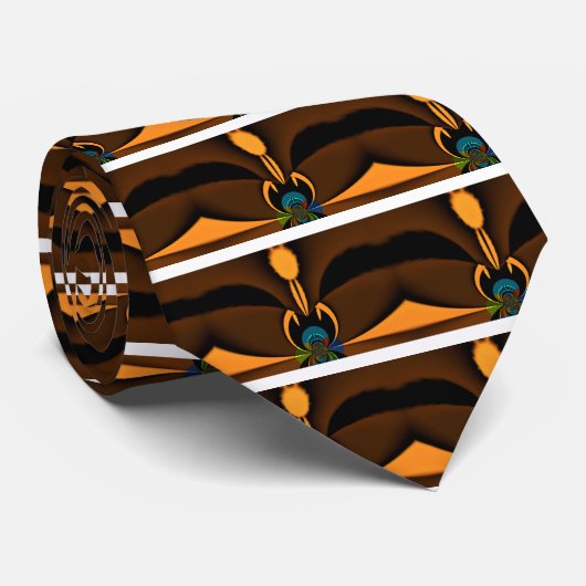 Abstrakter Farbkontrast Krawatte (Gerollt)