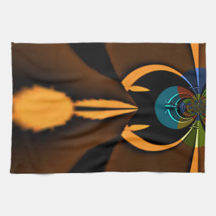 Abstrakter Farbkontrast Küchentuch