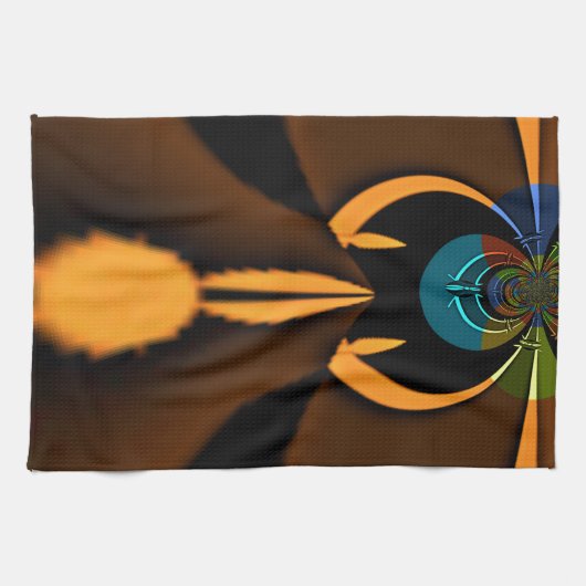 Abstrakter Farbkontrast Küchentuch (Horizontal)