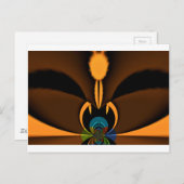 Abstrakter Farbkontrast Postkarte (Vorne/Hinten)