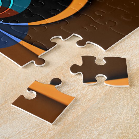 Abstrakter Farbkontrast Puzzle (Seite)