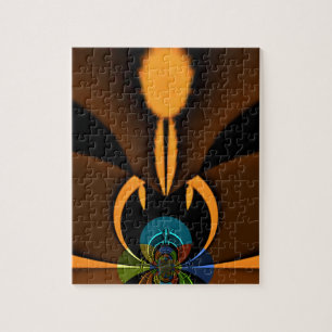 Abstrakter Farbkontrast Puzzle