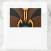 Abstrakter Farbkontrast Rechteckiger Aufkleber (Tasche)