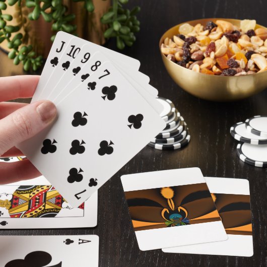 Abstrakter Farbkontrast Spielkarten (In Situ)