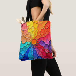 Abstrakter Farbkreis-Wirbel-Kunst Tasche