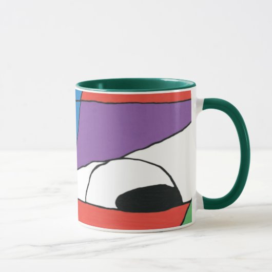 Abstrakter Farbmann Tasse (Rechts)