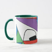 Abstrakter Farbmann Tasse (Links)