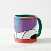 Abstrakter Farbmann Tasse (VorderseiteRechts)
