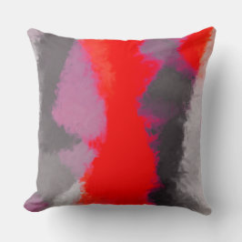 Abstrakter Farbpinsel Pinselstrich Stroke #28 Kissen