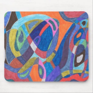 abstrakter "Farbrush" Mousepad