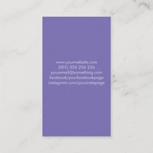 Abstrakter Farbschmetterling Visitenkarte (Rückseite)