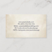 Abstrakter Farbschmetterling Visitenkarte (Rückseite)