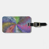 Abstrakter Farbschwenk Gepäckanhänger (Vorderseite horizontal)