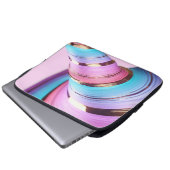 Abstrakter Farbschwenk Laptopschutzhülle (Vorne Knopf)