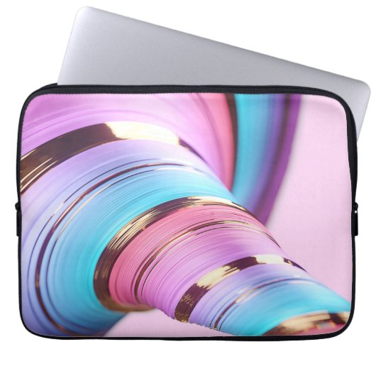 Abstrakter Farbschwenk Laptopschutzhülle (Vorderseite)