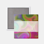 Abstrakter Farbschwenk Magnet (Vorderseite/Rückseite)