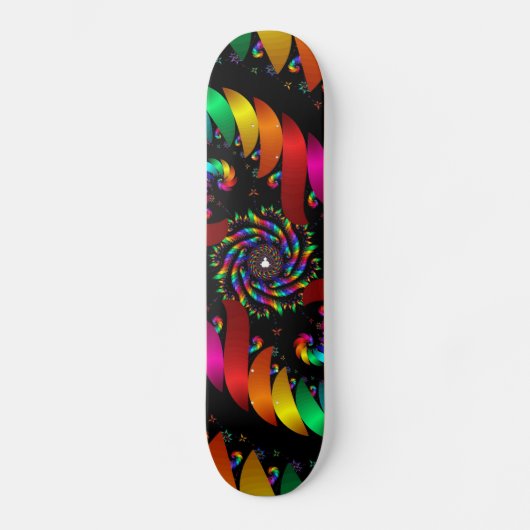 Abstrakter Farbschwenk Skateboard (Vorderseite)