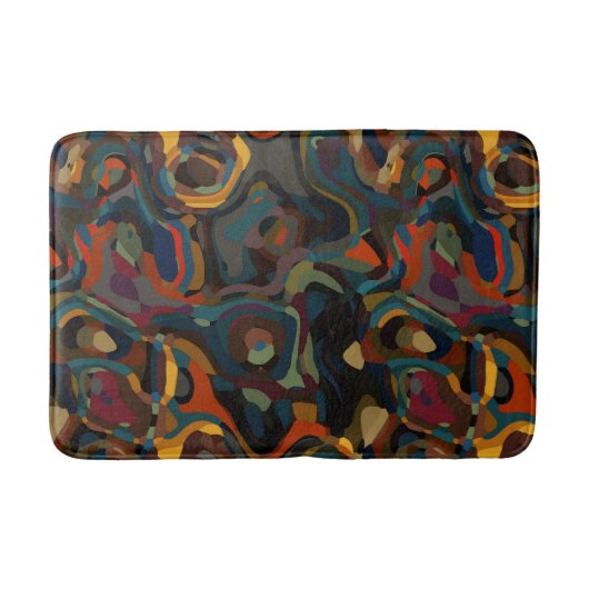 abstrakter Farbschwung Badematte (Vorderseite)