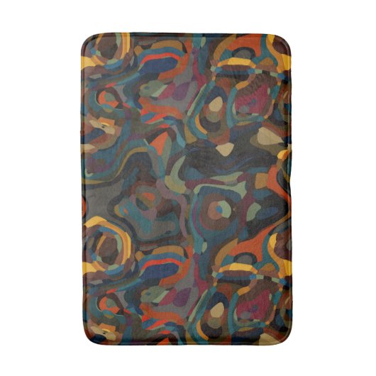 abstrakter Farbschwung Badematte (Vorderseite Vertikal)