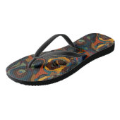 abstrakter Farbschwung Badesandalen (Schrägansicht)