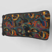 abstrakter Farbschwung Golf Headcover (Vorderseite)