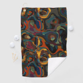 abstrakter Farbschwung Golfhandtuch (Insitu)