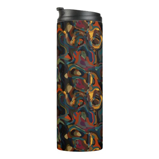 abstrakter Farbschwung Thermosbecher (Nach rechts gedreht)