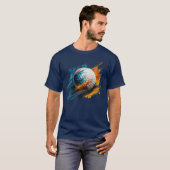 Abstrakter Farbspritzer-Golf T-Shirt (Vorne ganz)