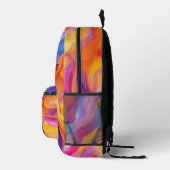 Abstrakter Farbton Spritzer Art (11) Bedruckter Rucksack (Rechts)