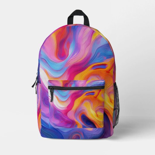 Abstrakter Farbton Spritzer Art (11) Bedruckter Rucksack (Vorderseite)