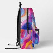 Abstrakter Farbton Spritzer Art (11) Bedruckter Rucksack (Links)