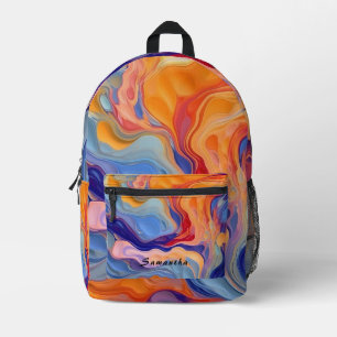Abstrakter Farbton Spritzer Art (3) Bedruckter Rucksack