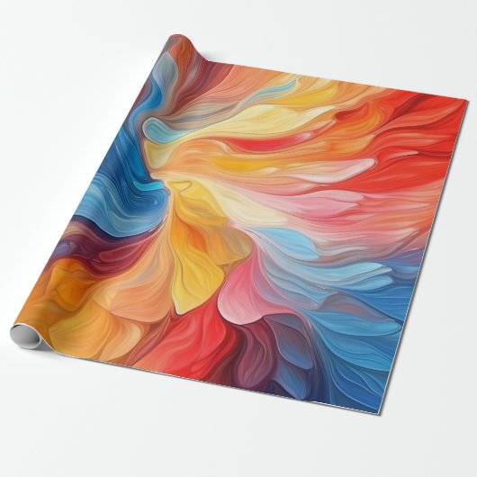 Abstrakter Farbton Spritzer Art (4) Geschenkpapier (Ungerollt)