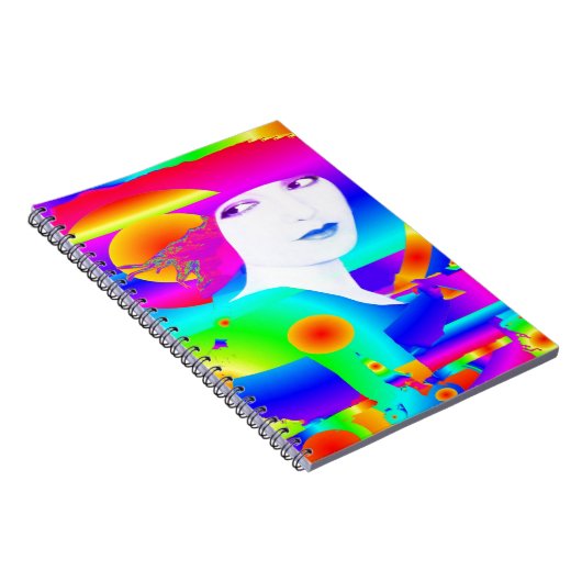 Abstrakter Farbtraum Notizblock (Rechte Seite)