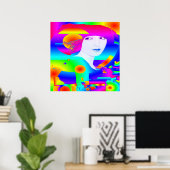 Abstrakter Farbtraum Poster (Heimbüro)