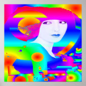 Abstrakter Farbtraum Poster (Vorne)